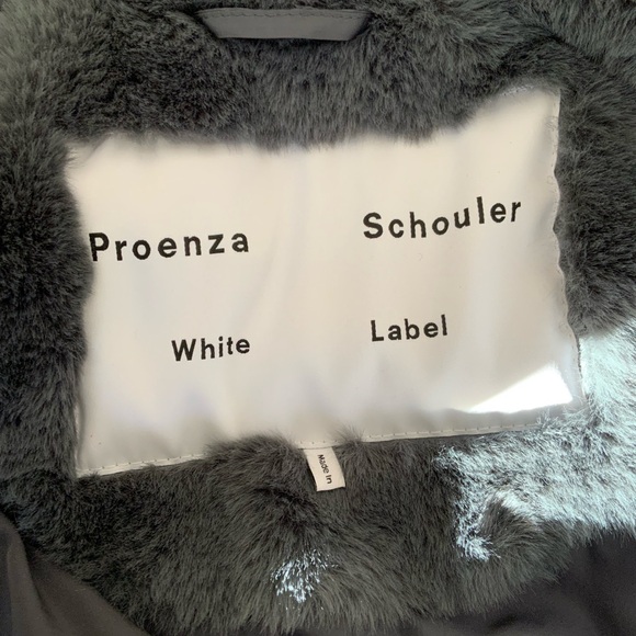 🩷VALENTINE’S DAY SPECIAL🩷 Proenza Schouler White Label Belted Faux Fur Coat - Picture 13 of 14